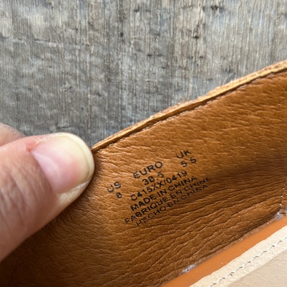 (8) Anthropologie Kelsi Dagger Brooklyn Open Toed Brown Leather Sandals - Picture 2 of 7